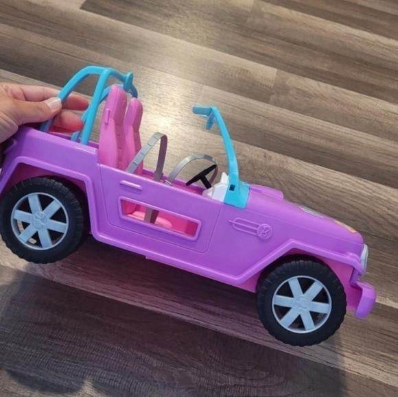 Barbie Off Road Purple Jeep Purple Mattel - Picture 4 of 5